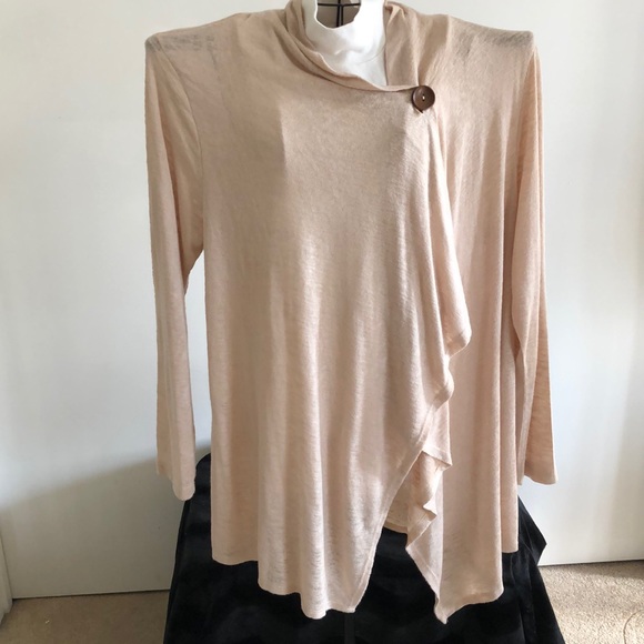 bobeau Sweaters - Bobeau button accent closure Blush Cardigan Soft long sleeve Sweater. Size 2XX